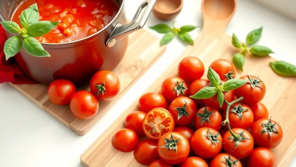 Så gör du tomatsås på färska tomater